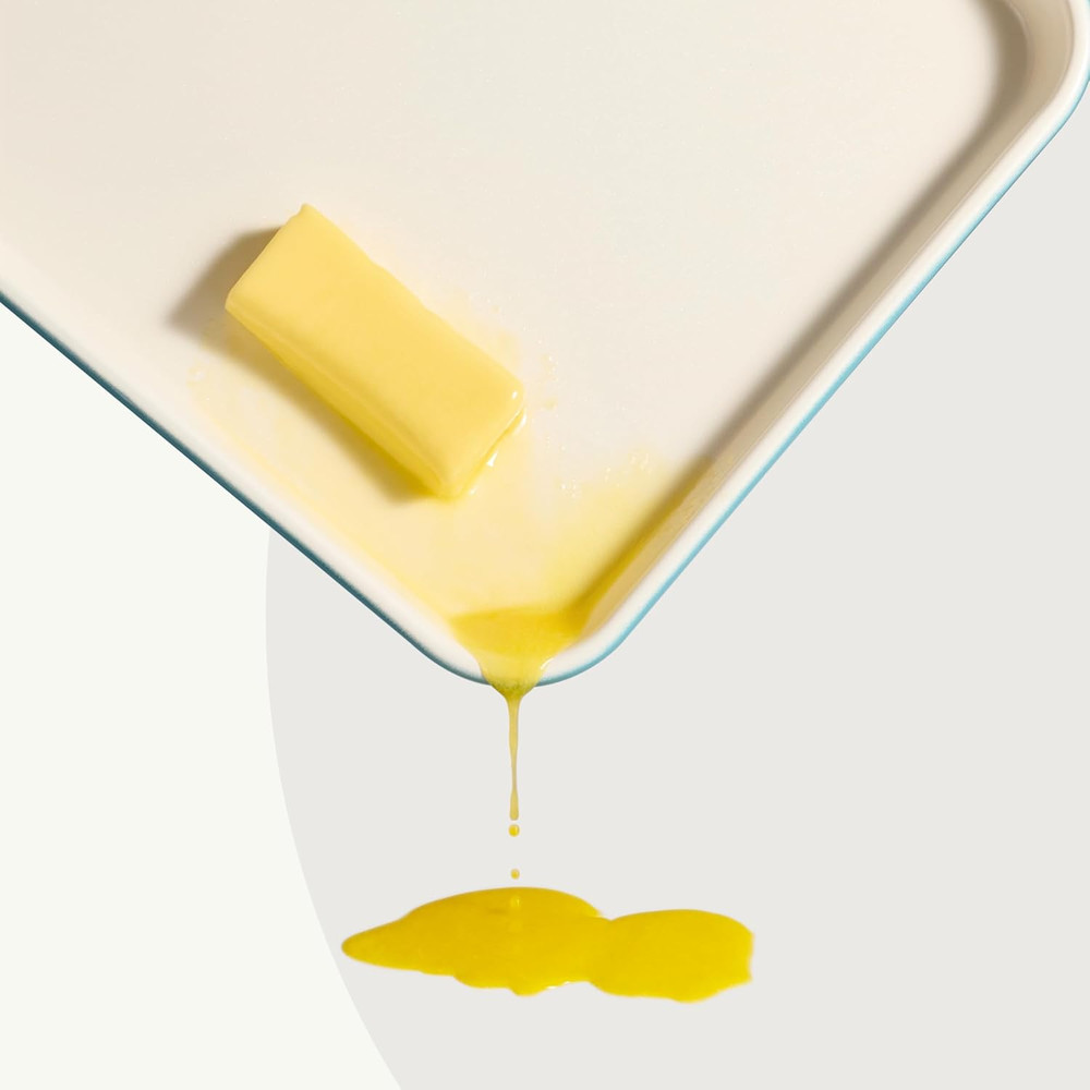 6-Piece Nonstick Ceramic Baking Pans Set - Bakeware Sets Including Cookie Sheets