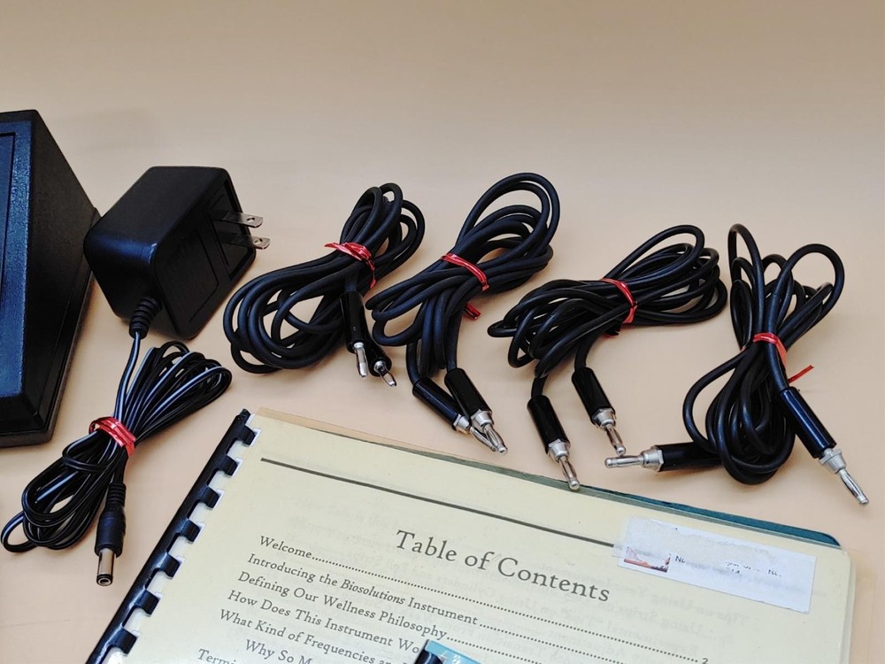Bio Solutions Model-E Frequency Resonant Machine w/ Power Adapter + Extras