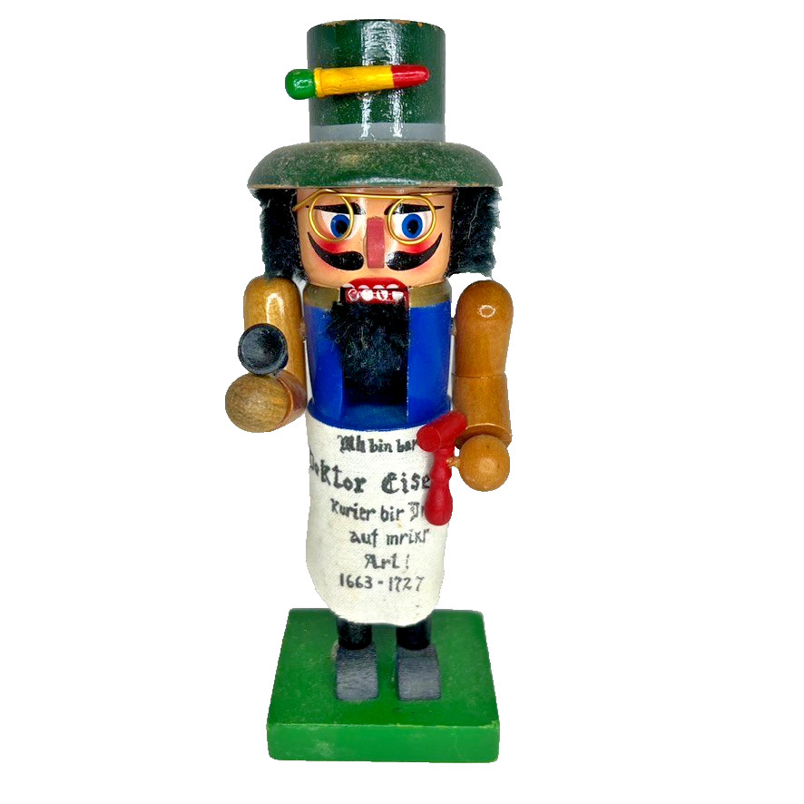 Nutcracker Doktor Eisenbarth 1663-1727 German 8” Wood Christmas
