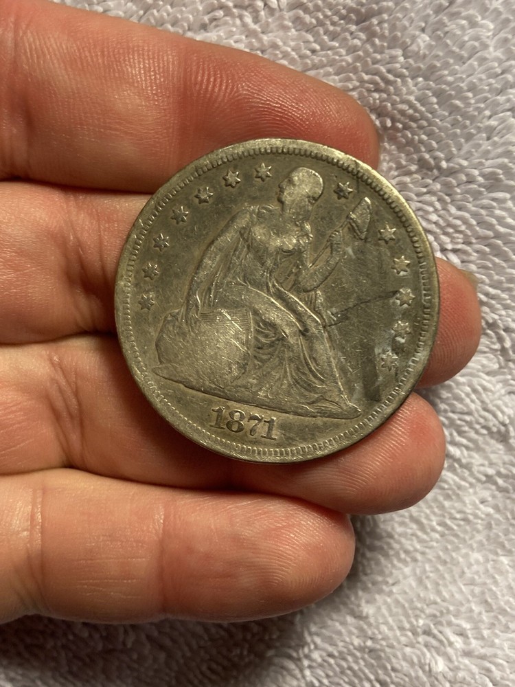 1871 seated liberty dollar