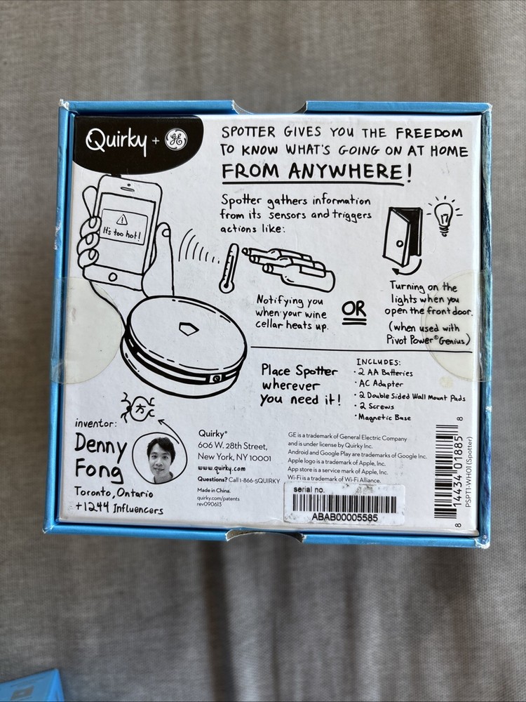 New Quirky Wink Spotter Electronic Reference Device Multi Purpose Sensor 223