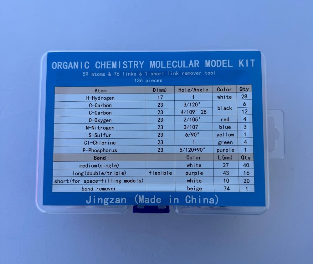 Organic Chemistry Molecular Model Set Science Toys Teaching Aid Study Guide