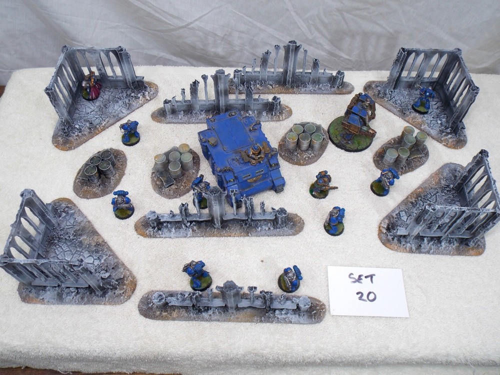 WARGAMING TERRAIN PAINTED ADVANCE ORDERS BUNDLE SET OF 12 PIECES
