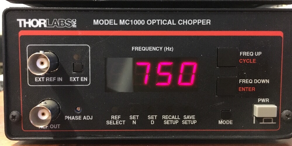 THORLABS OPTICAL CHOPPER MODEL MC1000