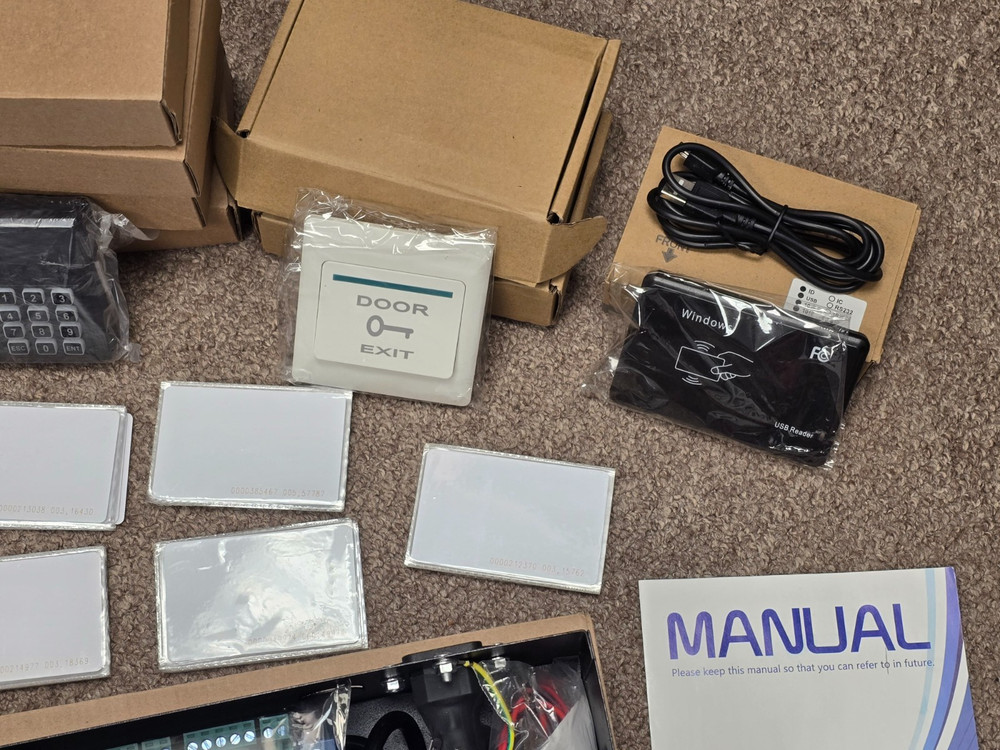 Complete Access Control System Kit Controller Keypads RFID Reader Door Strikes
