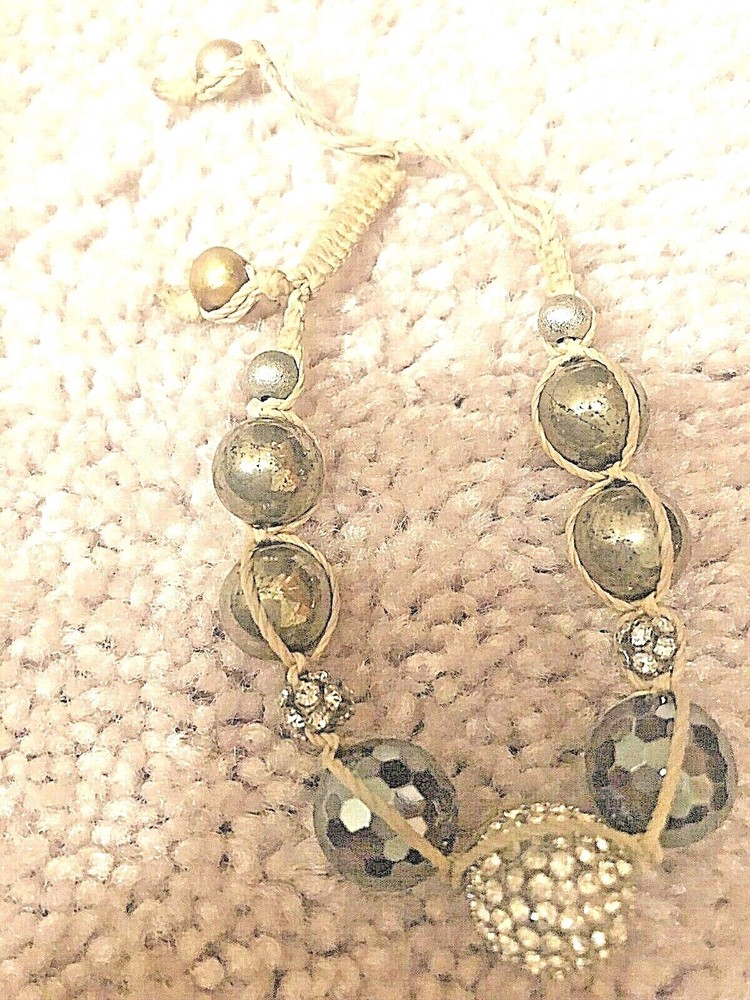Sparkling Grey Silver Beads or wear as a Bracelet
