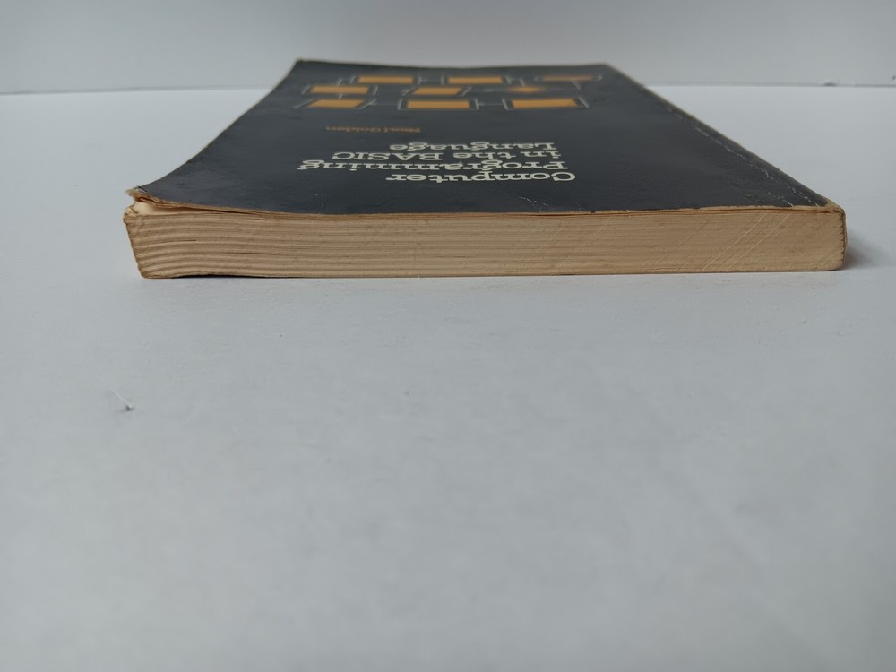 Computer Programming In The BASIC Language Softcoverbook Neal Golden Ex Library