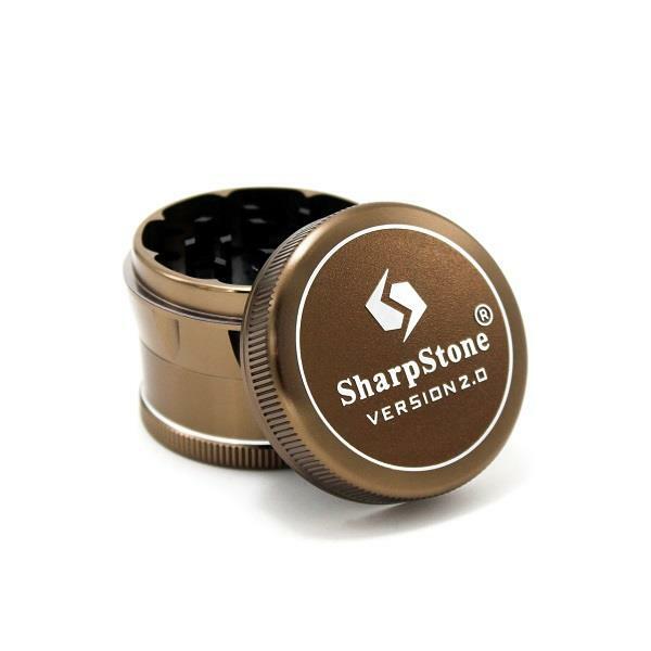 SharpStone V2 Hard Top 4 Piece 2.5” Herb / Spice Grinder GREEN AUTHENTIC