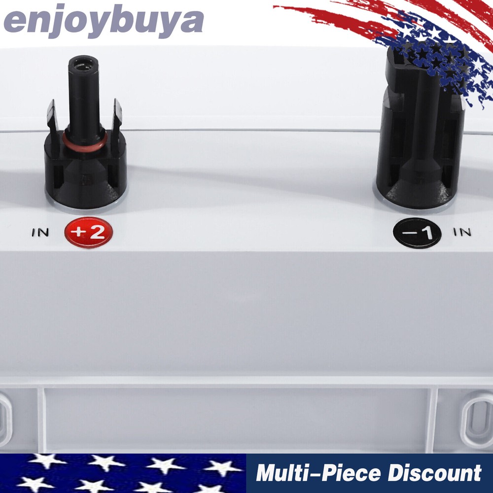 Solar Combiner Box with 2 Strings, Circuit Breaker & Manual Disconnect Feature