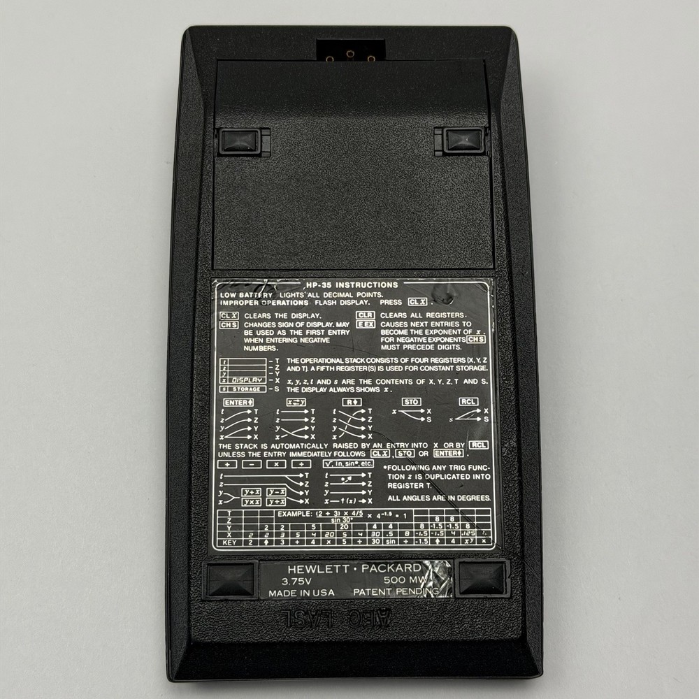 HP-35 VERSION 2 RARE VINTAGE CALCULATOR WORKS