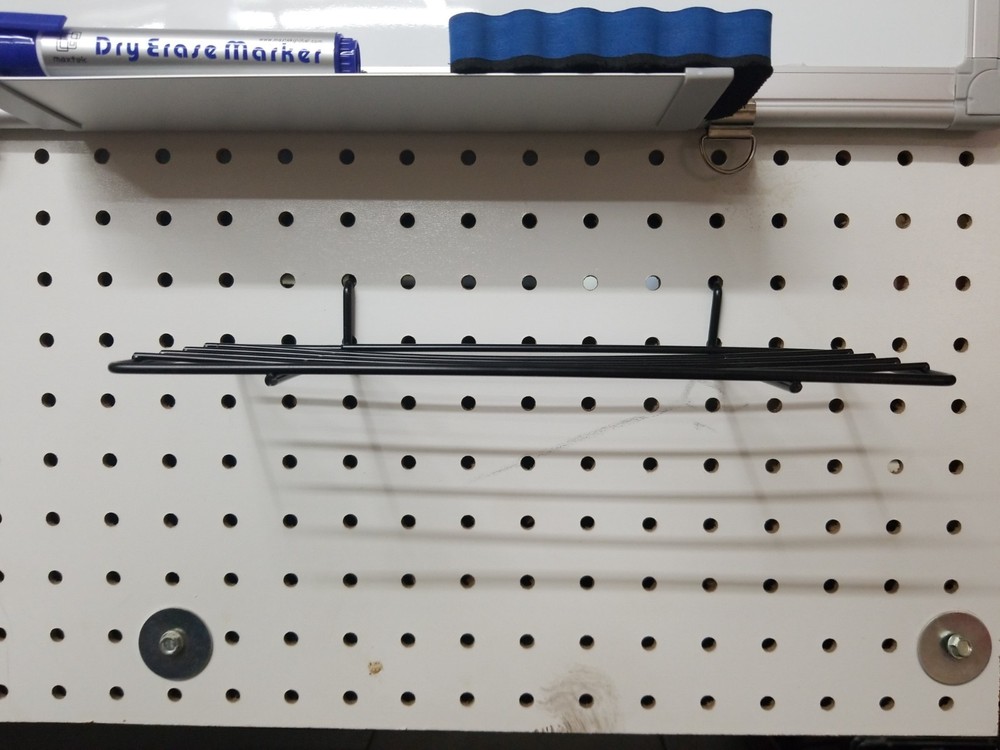 Pegboard Hooks Peg Board Shelf for Support Various Tools 4 Packs New