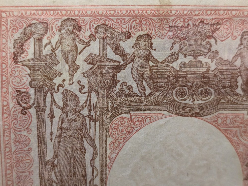 1943 Italy 1000 Lire Banknote