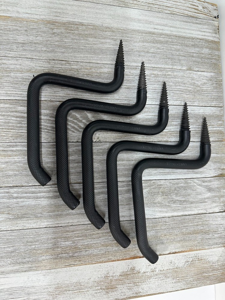 Tree Stand Screw-In Steps - 5 Steps - Black Matte - Non Skid Steps