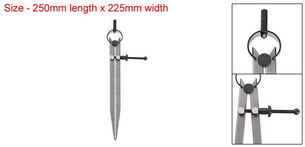 Spring Joint Caliper 8" 200mm Spring Divider with Solid Nut Flat Leg