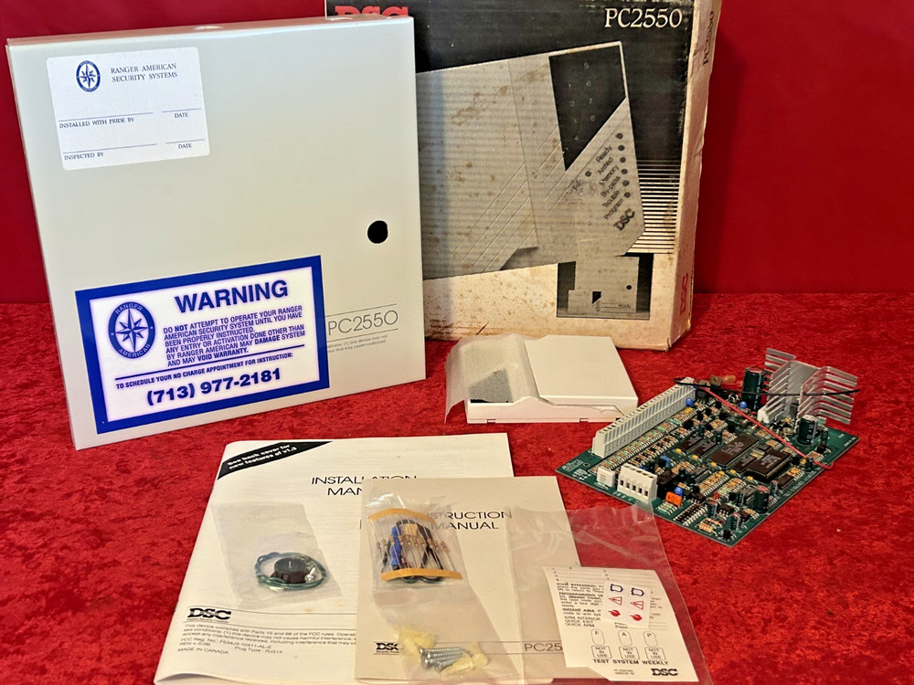 DSC PC2550 Alarm Control Panel Classic Series Board and Enclosure