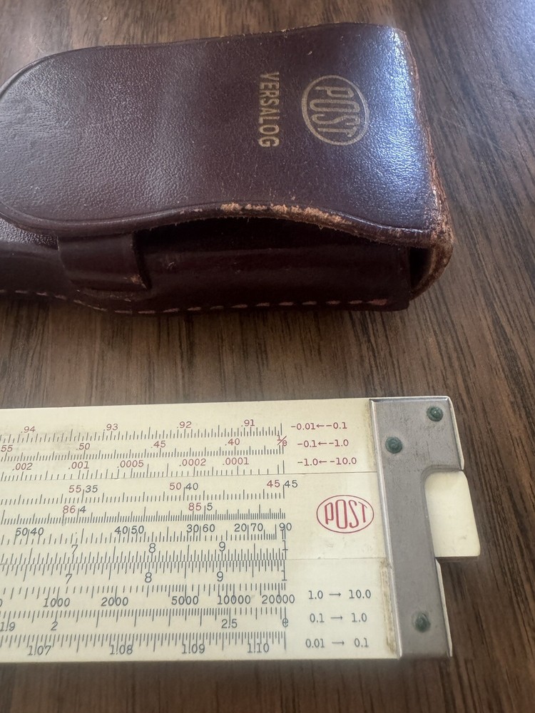 Frederick Post Co. Versalog 1460 Hemmi Slide Rule w/Leather Case