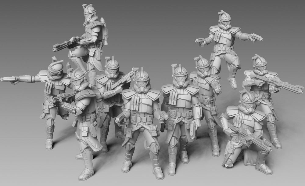 Star Wars Legion ARC Troopers Unit Expansion - Proxy Models