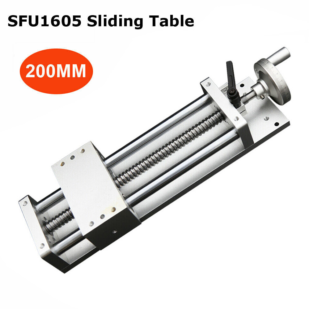 200mm/400mm Manual Sliding Table Linear Stage Linear Actuator CNC Sliding Stroke
