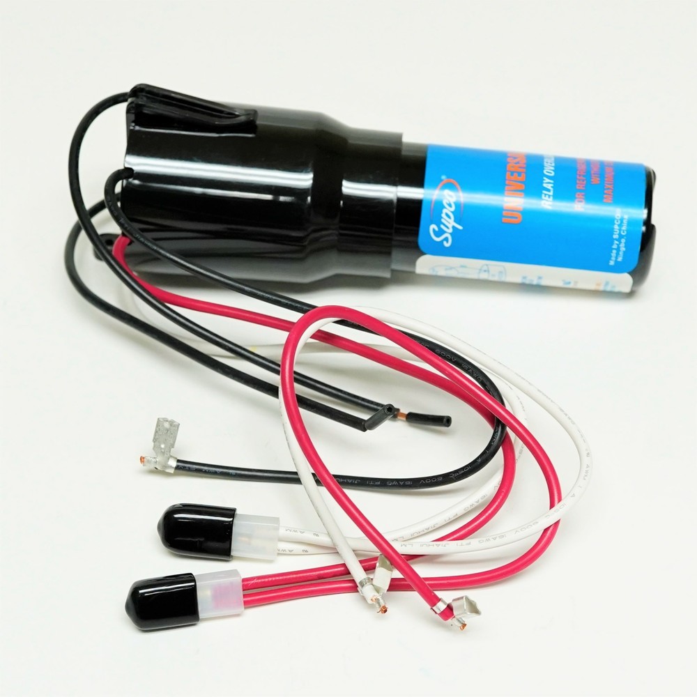 Supco URCO410RC 4 'N 1 Refrigerator Relay, Overload, Start and Run Capacitor