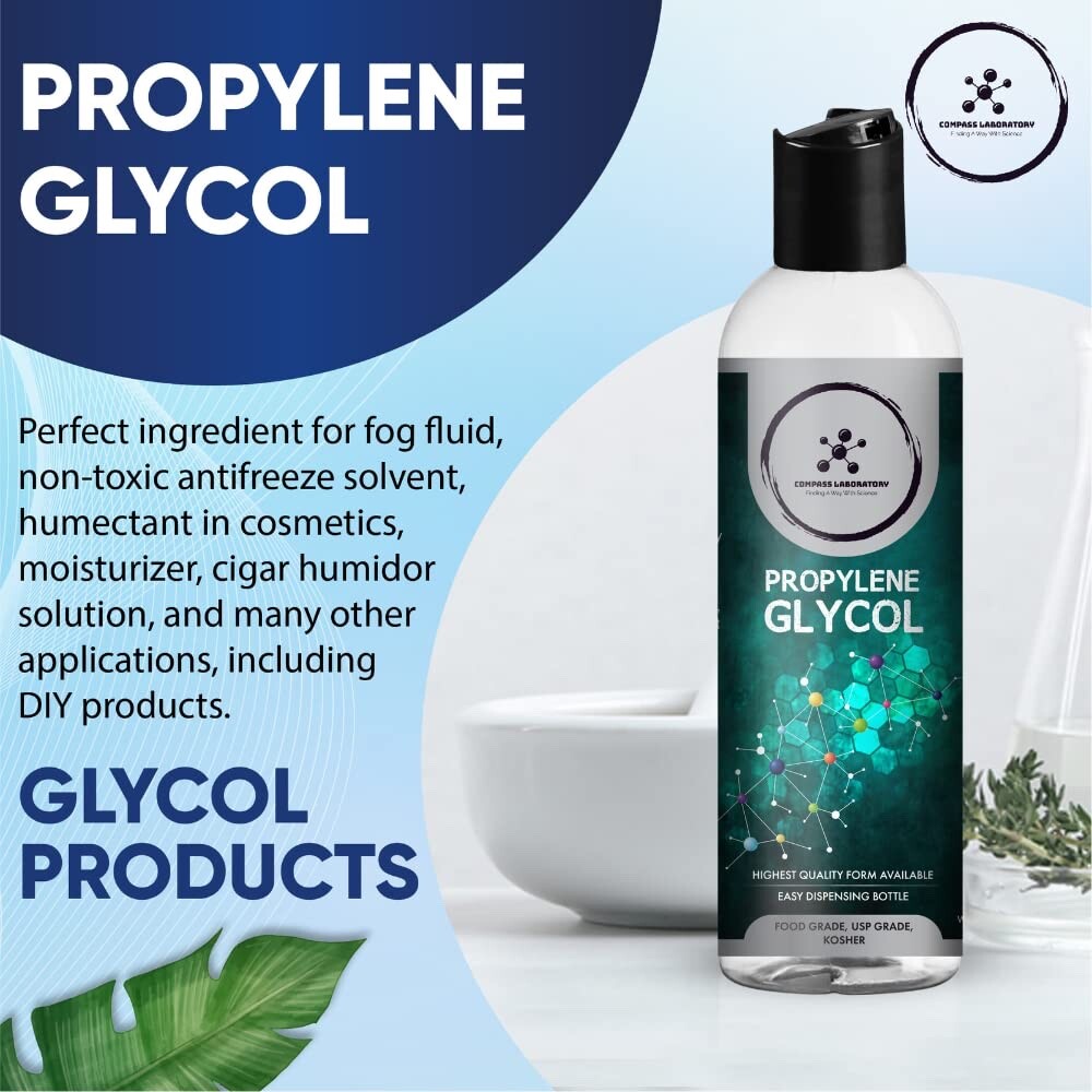 Compass Laboratory Propylene Glycol 2 Pack Bundle 500 ml