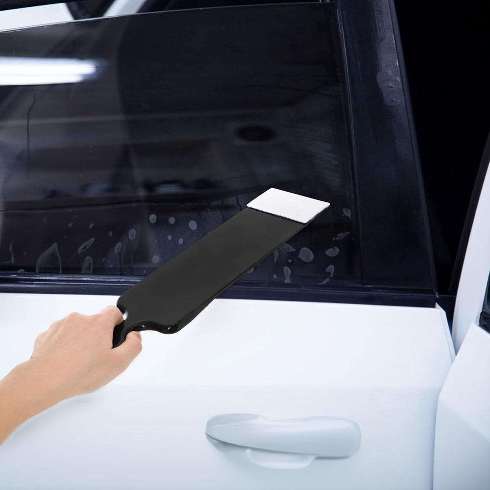 4 Pieces Window Tint Tools, Long Handle Bulldozer Squeegee Scrubber Paddle Squee