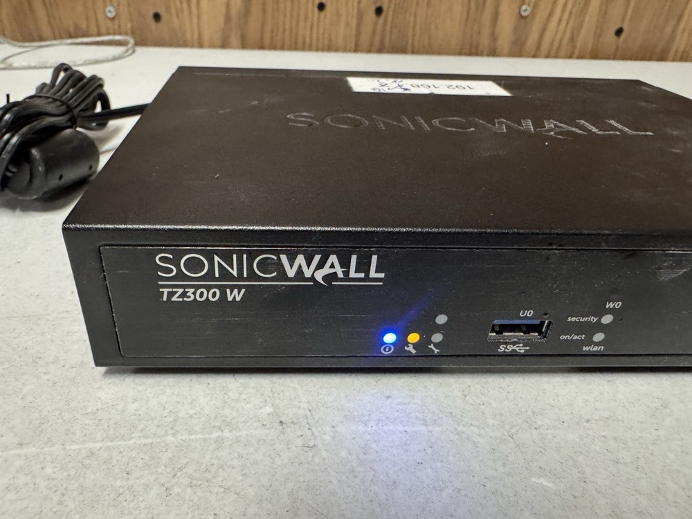 SonicWall TZ300 W Firewall Security Appliance | Powers On | Untested