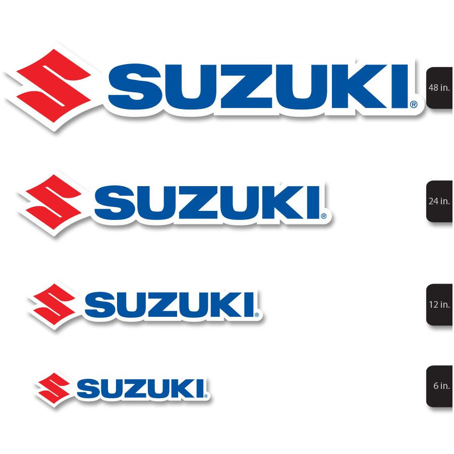D'COR Visuals Suzuki Decal - 12" 40-40-112