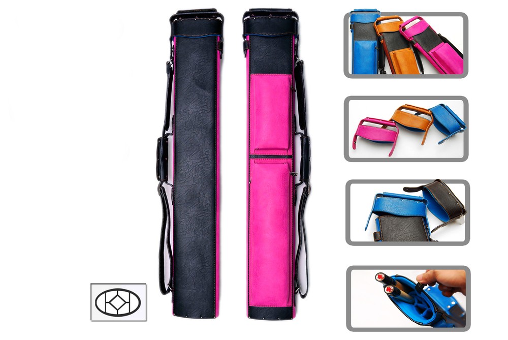 Delta 2x5 PINK TRANSFORMERS Case - Memory Foam - JB NO Case - Leather Cue Case