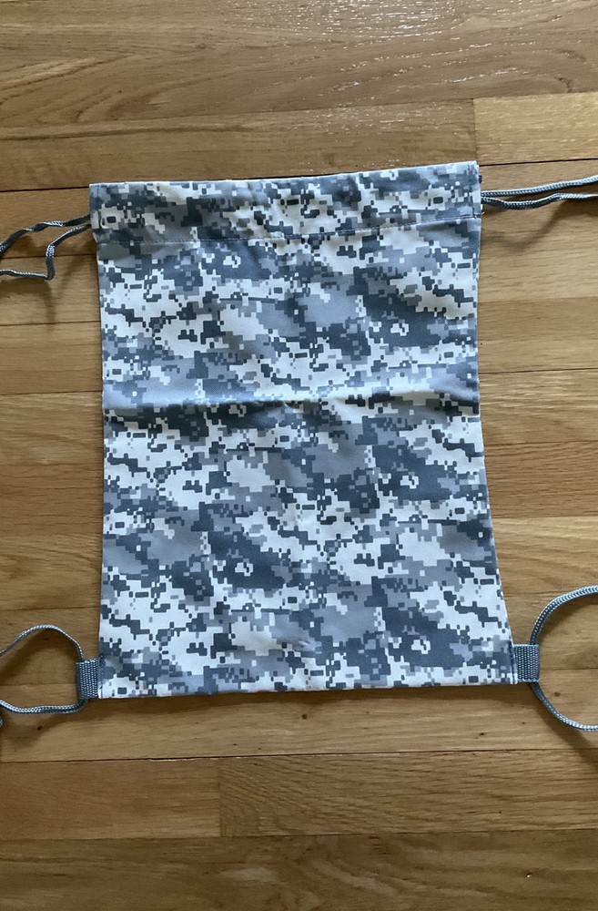 Digital Camouflage Military Style Drawstring Backpack Bag Military Sackpack