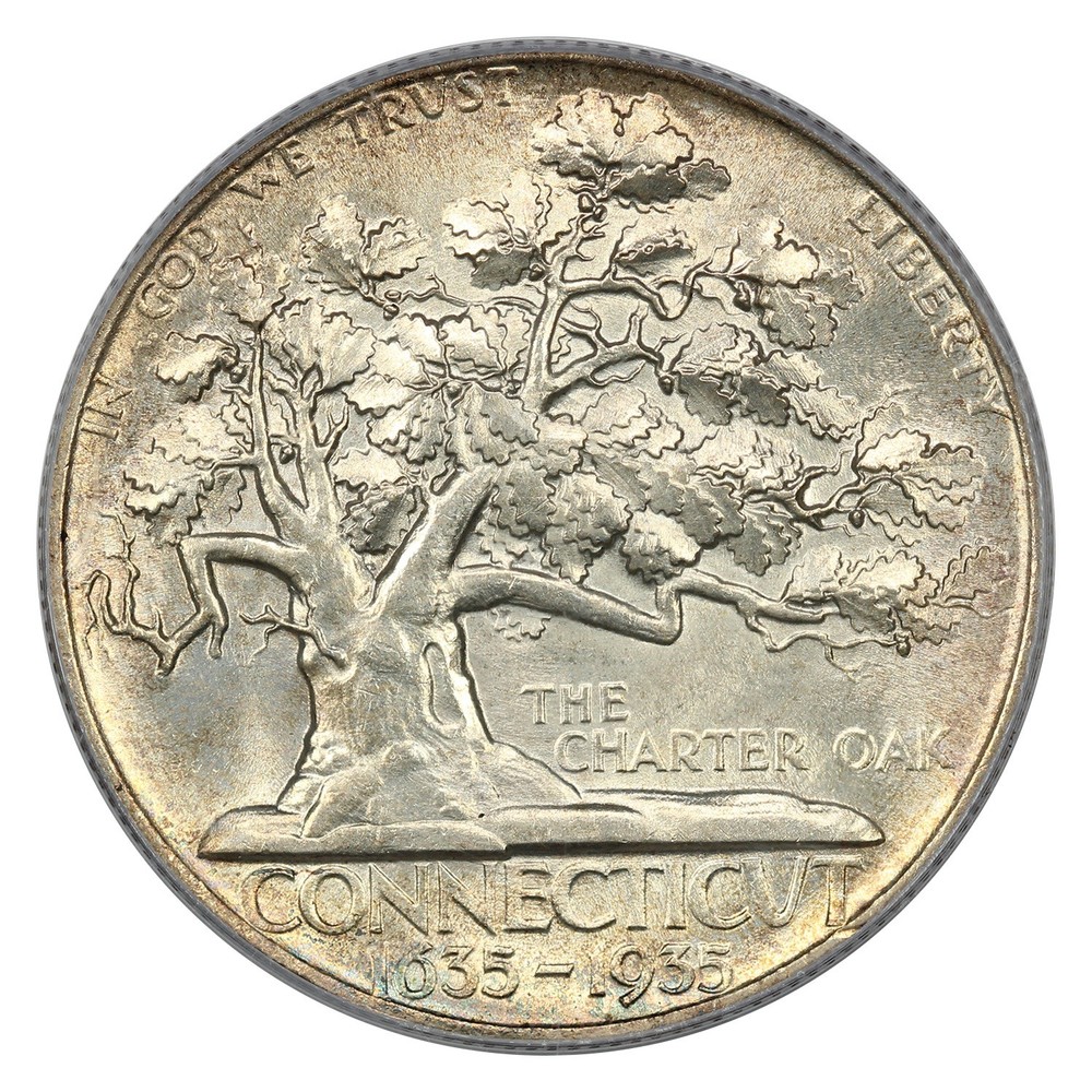 1935 50C Connecticut PCGS MS65 - Classic Silver Commemorative