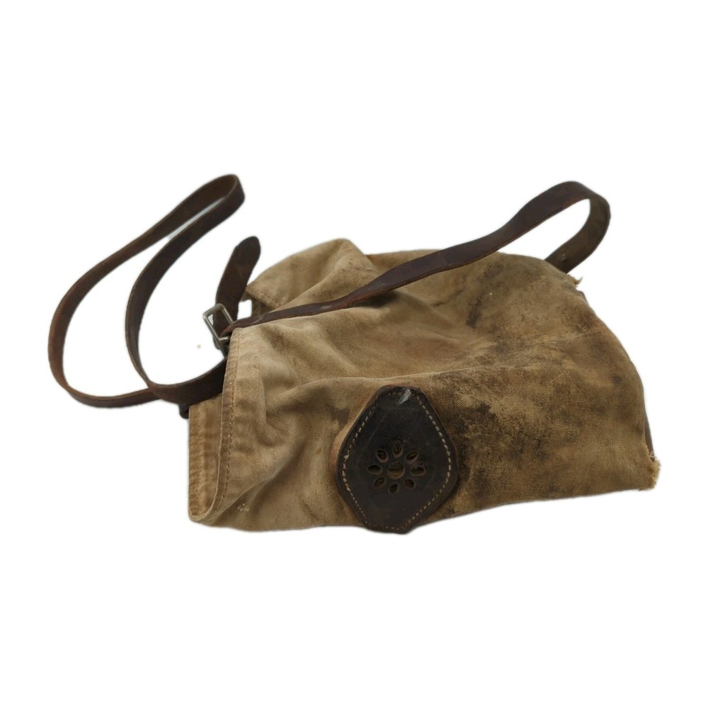 Vintage Canvas Leather Horse Feed Bag