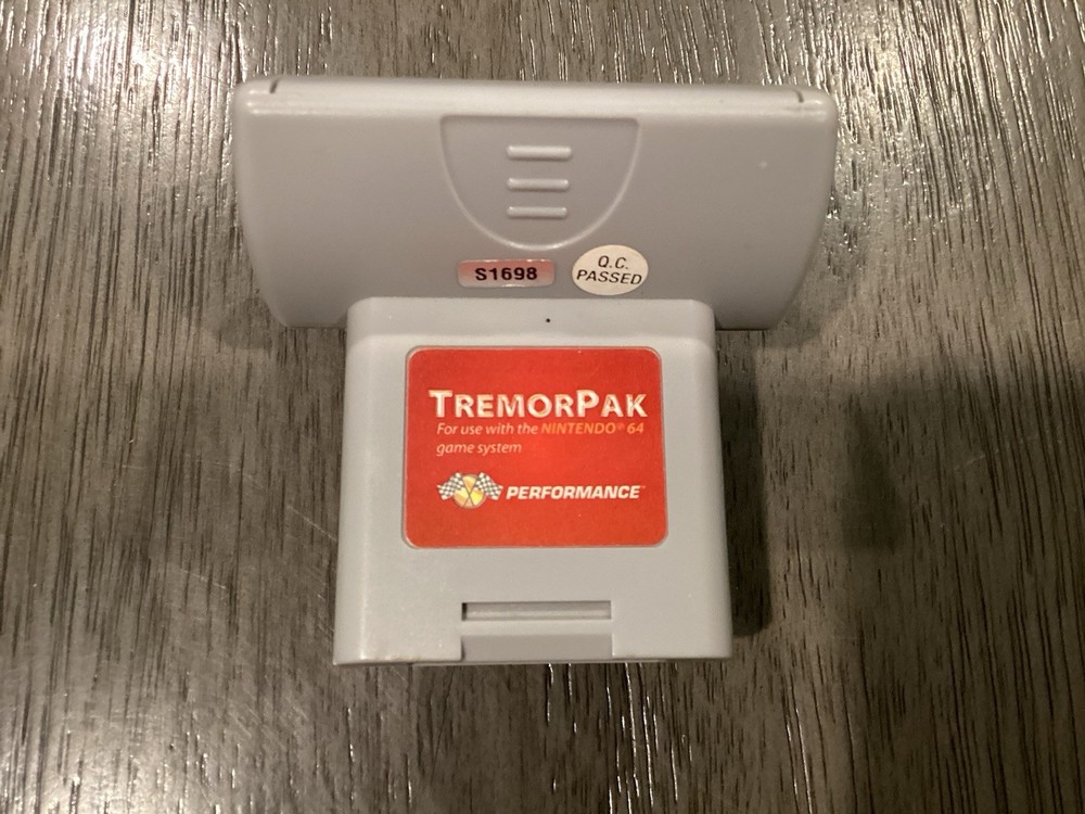 Performance TremorPak Memory Card Plus For Nintendo 64 N64 Controller Gray Lot