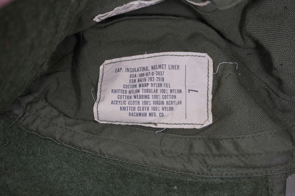Army Cap Insulating Helmet Liner Size 7 Rachman