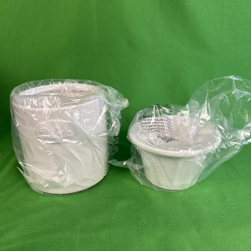 Velata White Ceramic Dip Chiller New