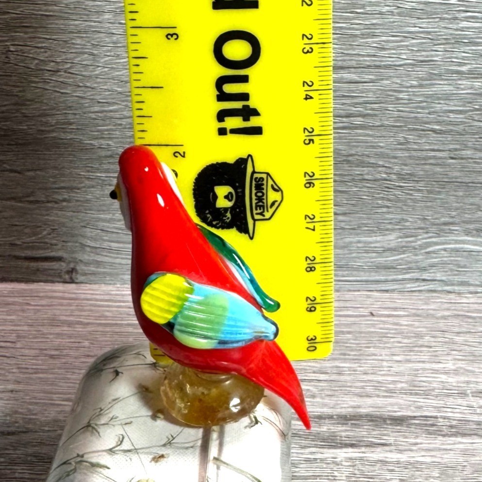 Blown Glass Parrot Figurine