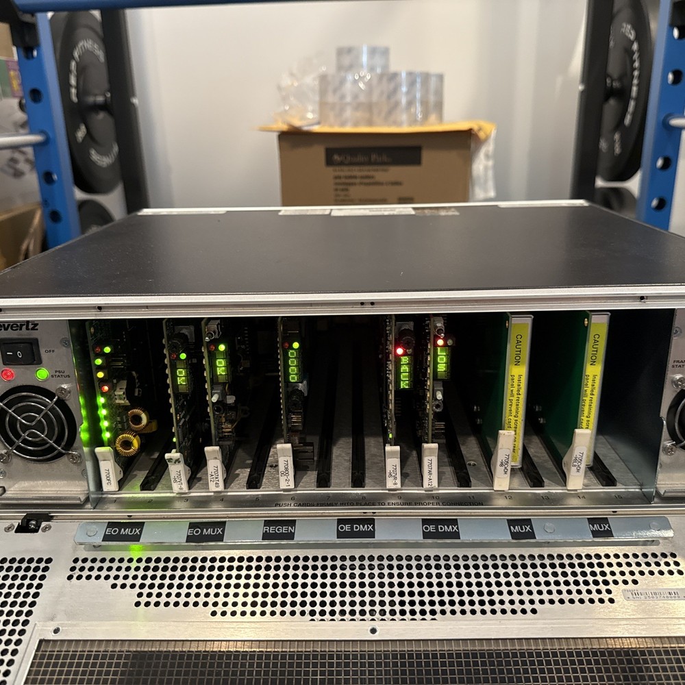 Evertz 7800FR Multi frame Production With Cards