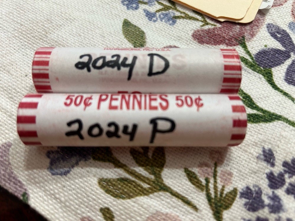 2024 P & D Lincoln Cents - 2 Rolls OBW