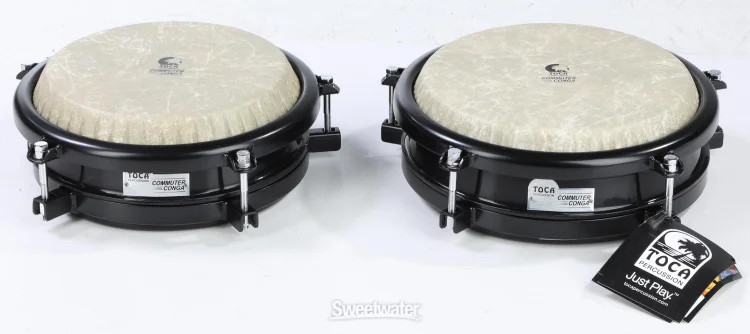 Toca Percussion Commuter Congas Set with Double Stand