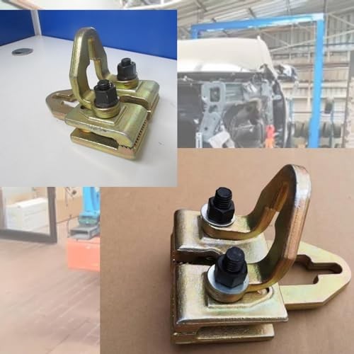 Heavy Duty 5 Ton Car Pulling Hook Right Angle 2 Way Auto Body Pull Clamp for