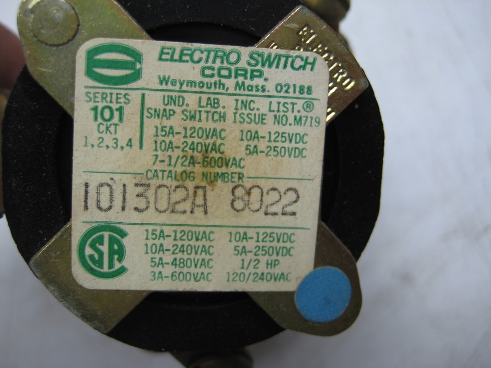 ELECTROSWITCH 101302A ROTARY SWITCH NSNP