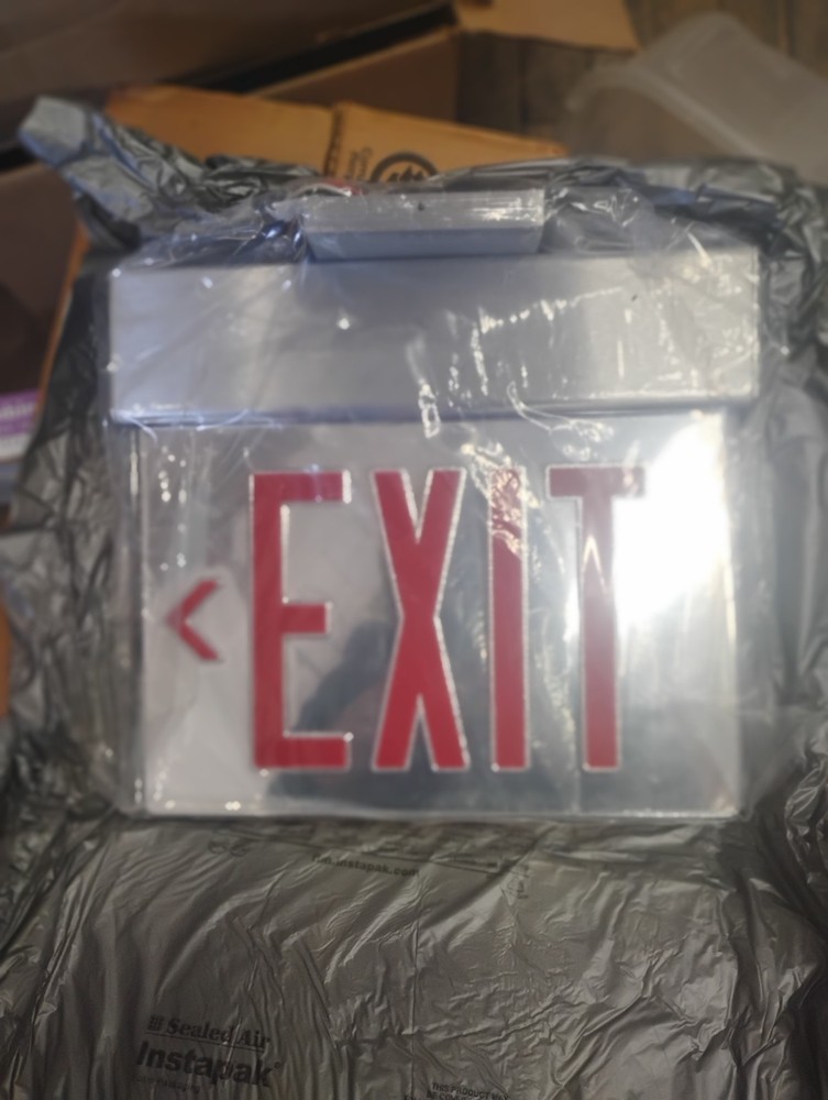McPhilben (Philips Chloride) 45VLSC2RMLR LED EDGE LIT EXIT SIGN. NEW