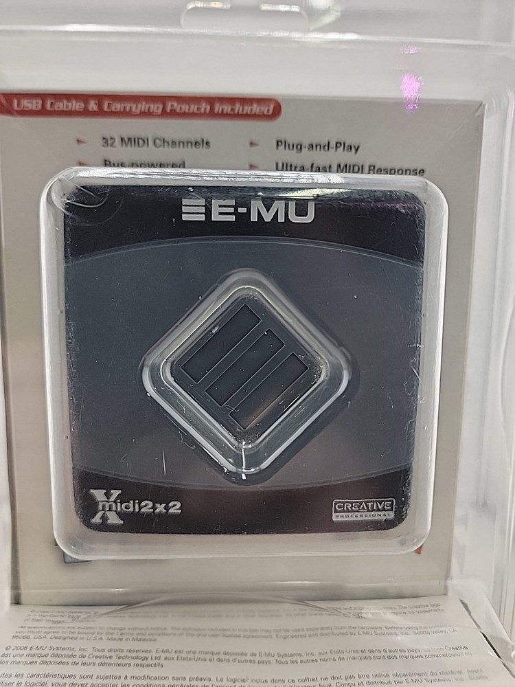 CREATIVE E-MU XMIDI 2X2 USB MIDI INTERFACE NEW IN PACKAGE