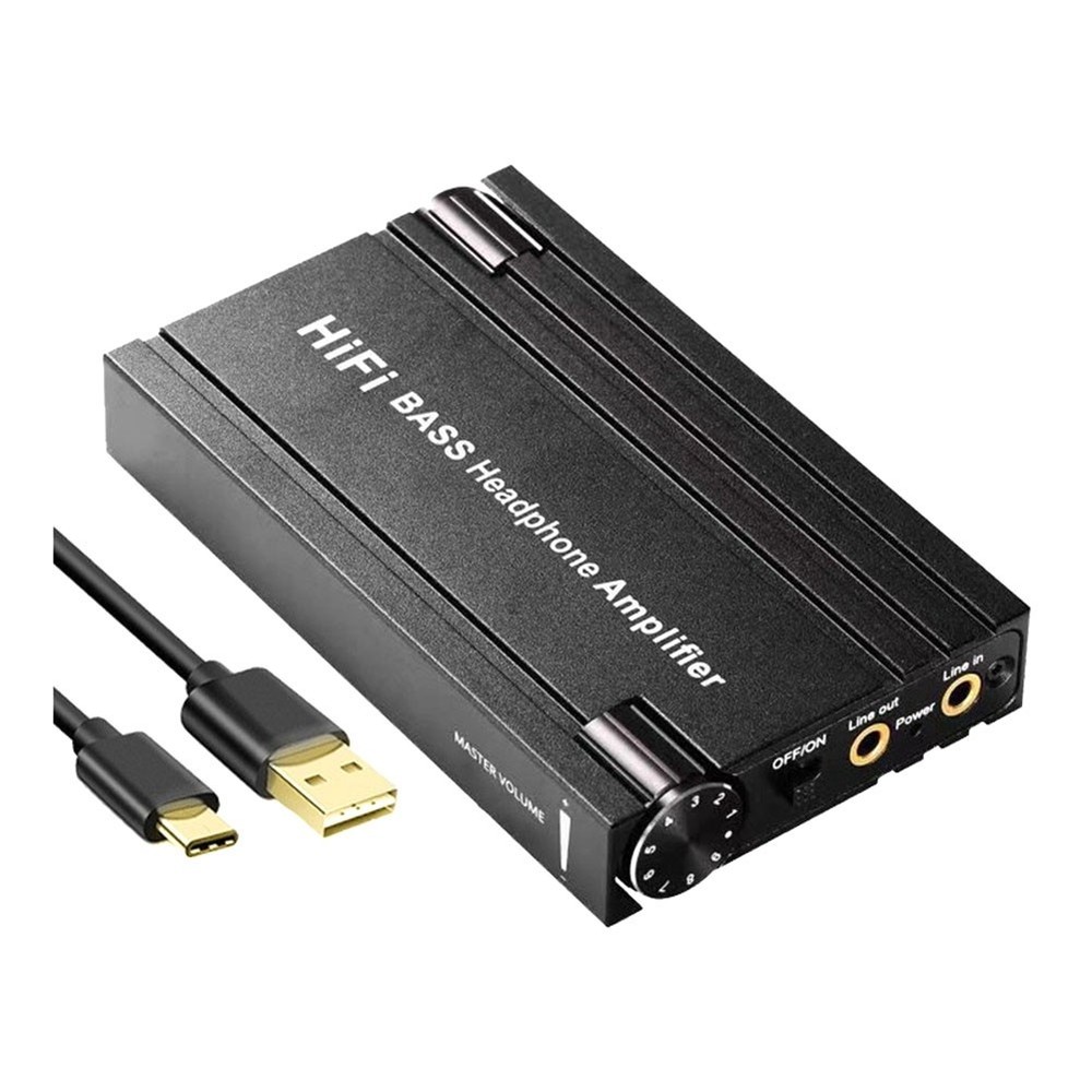 HiFi  Headphone Amplifier 16-600Ω Earphone  Rechargeable 3.5mm AUX Input7138