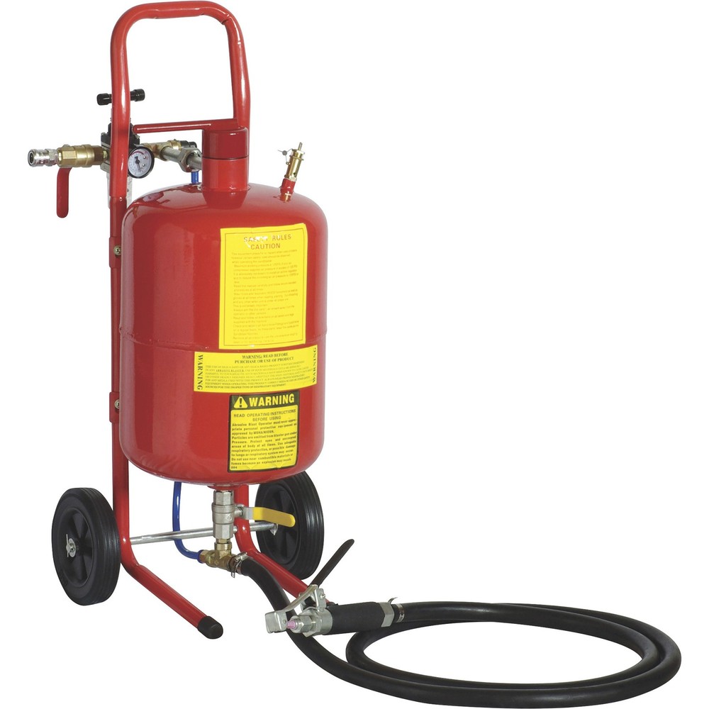 Allsource Roll-About Abrasive Pressure Blaster with Deadman Handle, 20-Lb.