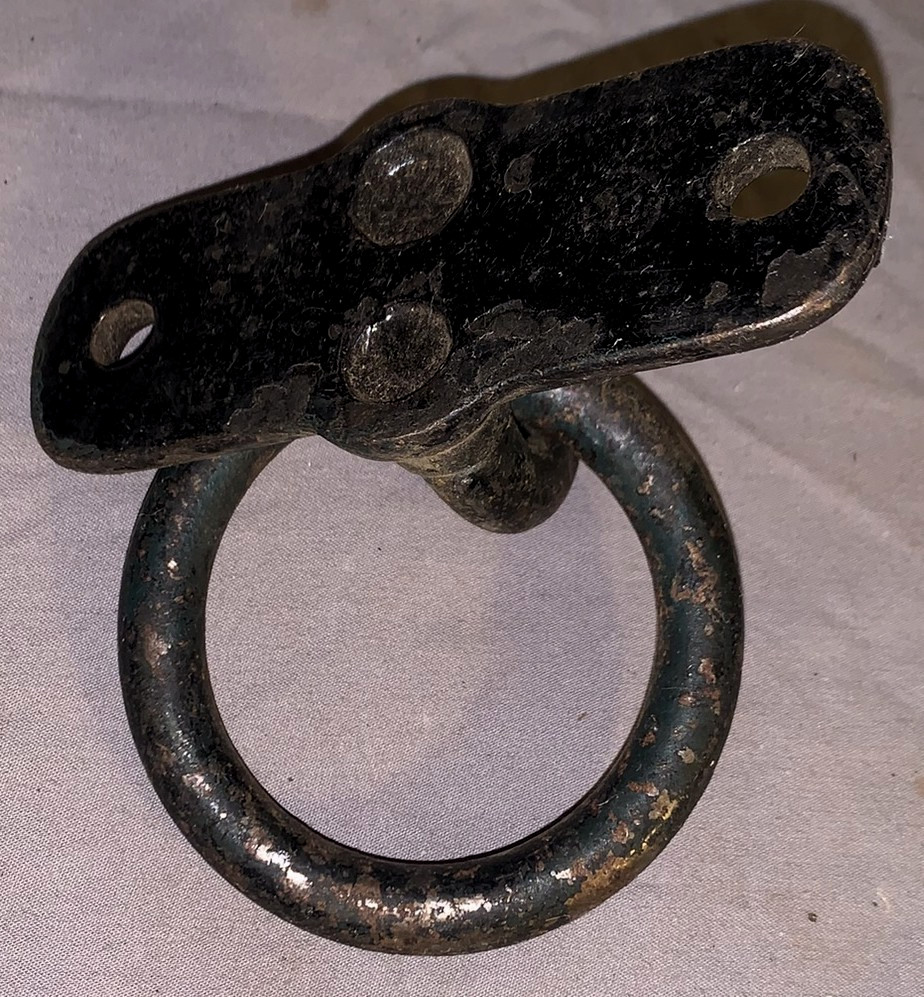 Nice Antique Cast Iron Large Round Drop Bail Pull