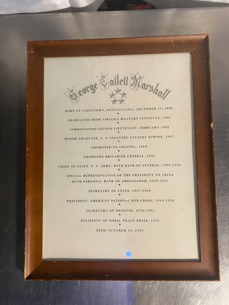 NASA MSFC George C. Marshall Plaque