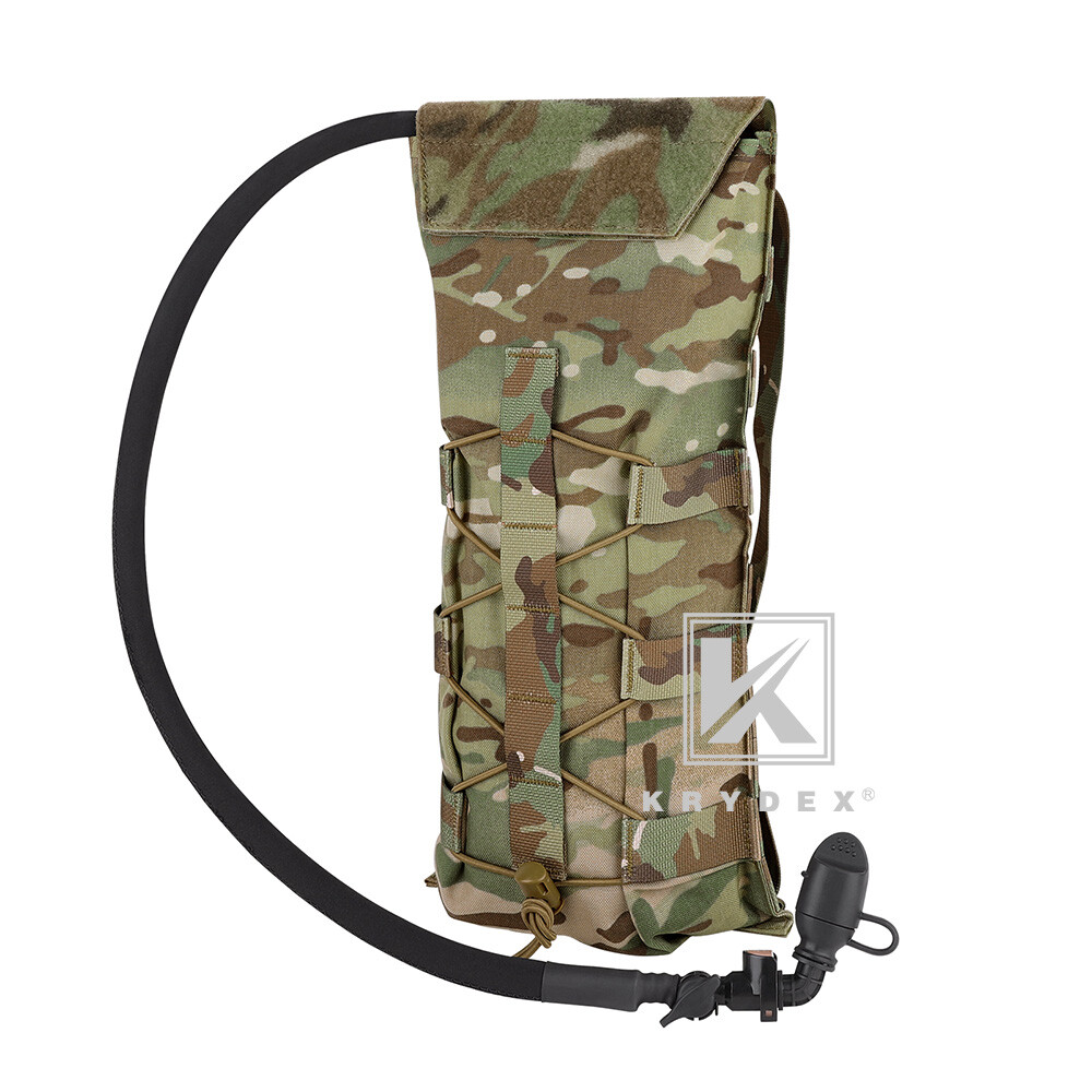 KRYDEX 3L Water Bladder Tactical Hydration Carrier MOLLE Pack Panel for Vest MC
