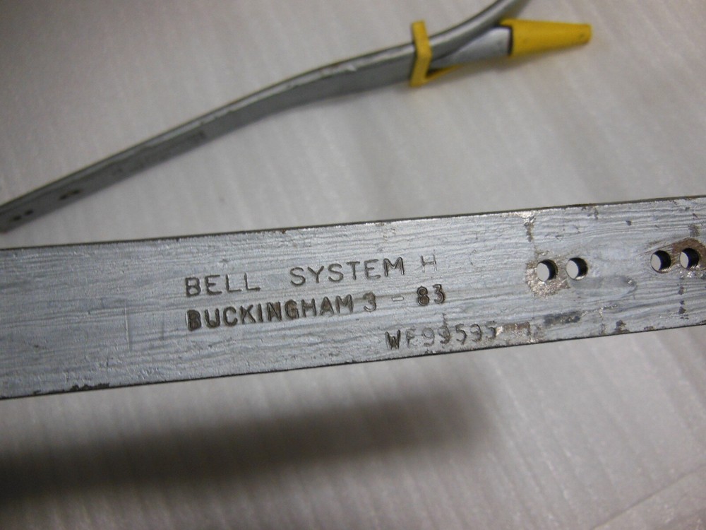 old BELL SYSTEM - 13" POLE / TREE Climbing SPIKES - 3-83 - Buckingham - NOS