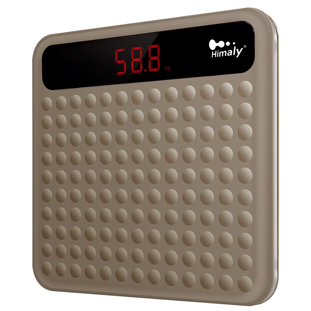 Bathroom Scale Weight Digital Large LCD Display Tempered Glass 400 lbs