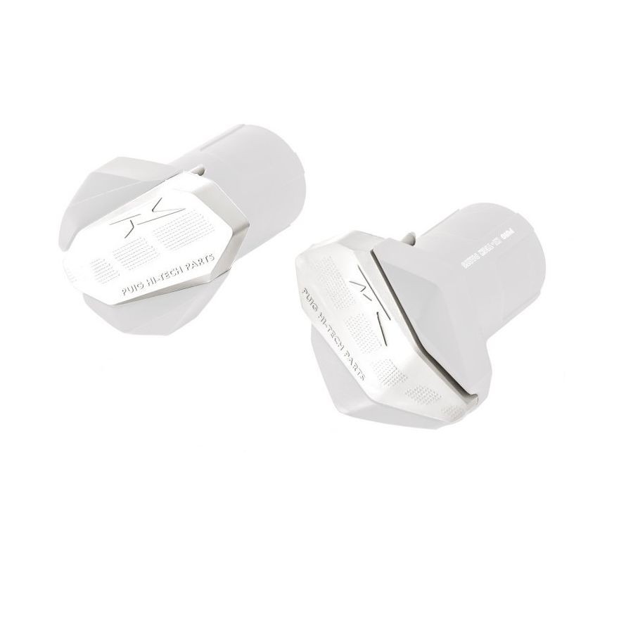 Puig R12 Frame Slider Rubber End s Replacement - White 6378B